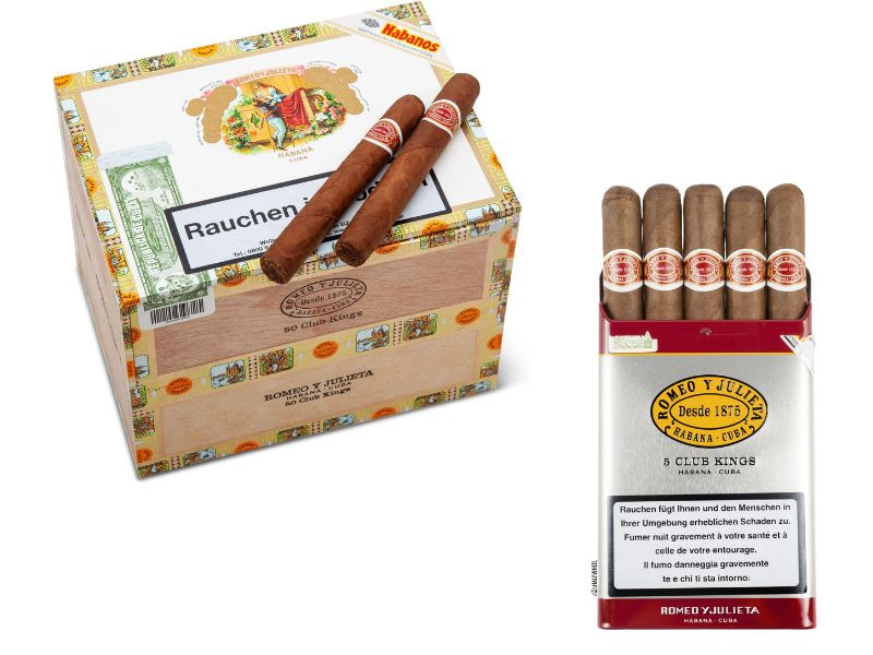 Thiết kế hộp đựng của xì gà Romeo Y Julieta sang trọng và tinh tế